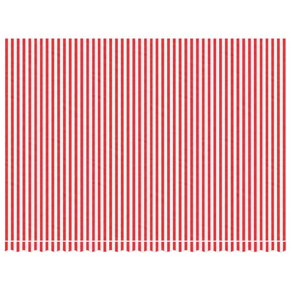 vidaXL Awning Replacement Fabric Red and White 5x3.5 m Polyester