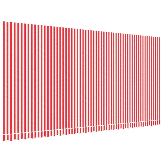 vidaXL Awning Replacement Fabric Red and White 6x3 m Polyester