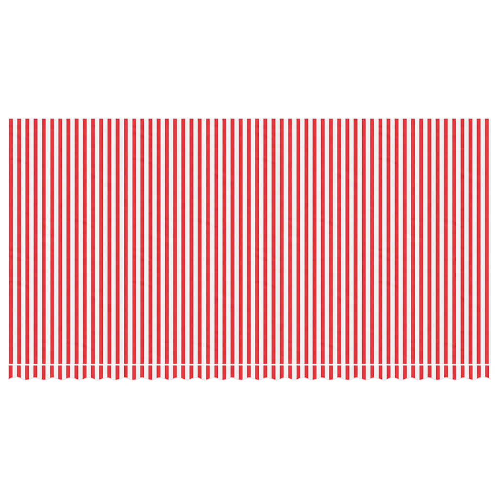 vidaXL Awning Replacement Fabric Red and White 6x3 m Polyester