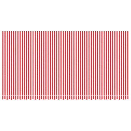 vidaXL Awning Replacement Fabric Red and White 6x3 m Polyester