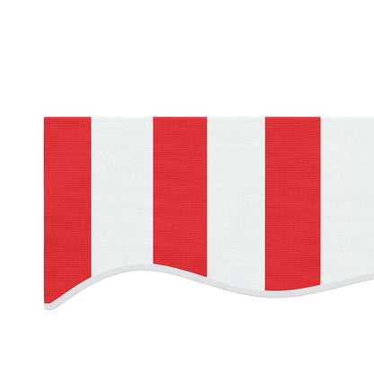 vidaXL Awning Replacement Fabric Red and White 6x3 m Polyester