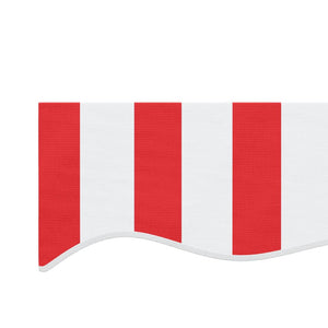 vidaXL Replacement Fabric for Awning Red and White Stripe 6x3 m