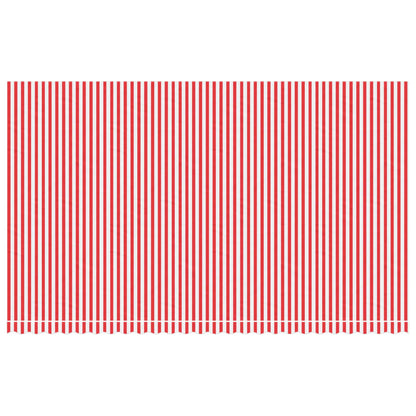 vidaXL Awning Replacement Fabric Red and White 6x3.5 m Polyester