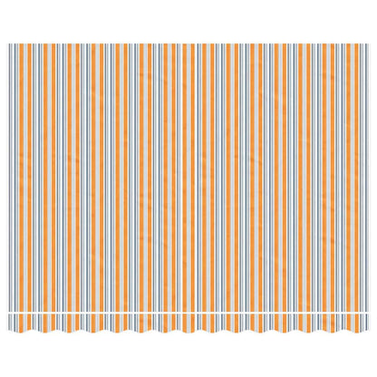 vidaXL Awning Replacement Fabric Orange and Blue 3.5x2.5 m Polyester