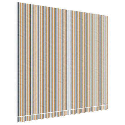 vidaXL Replacement Fabric for Awning Multicolour Stripe 4x3.5 m