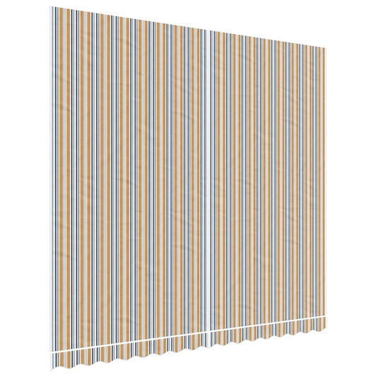 vidaXL Awning Replacement Fabric Orange and Blue 4x3.5 m Polyester