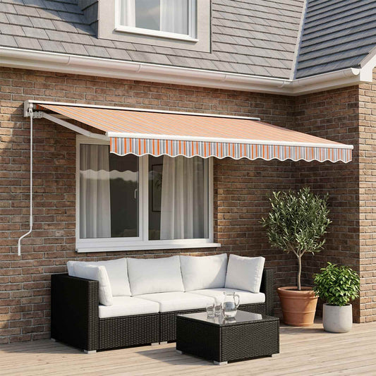 vidaXL Awning Replacement Fabric Multicolour 450x350 cm Polyester