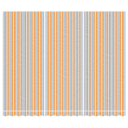 vidaXL Awning Replacement Fabric Orange and Blue 4.5x3.5 m Polyester