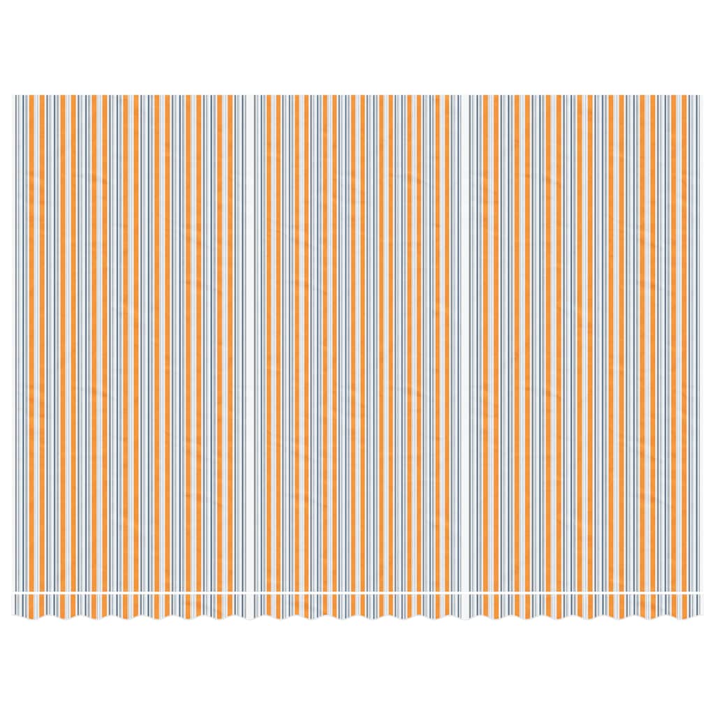 vidaXL Replacement Fabric for Awning Multicolour Stripe 5x3.5 m
