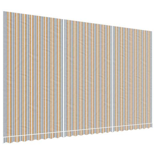 vidaXL Awning Replacement Fabric Orange and Blue 6x3.5 m Polyester