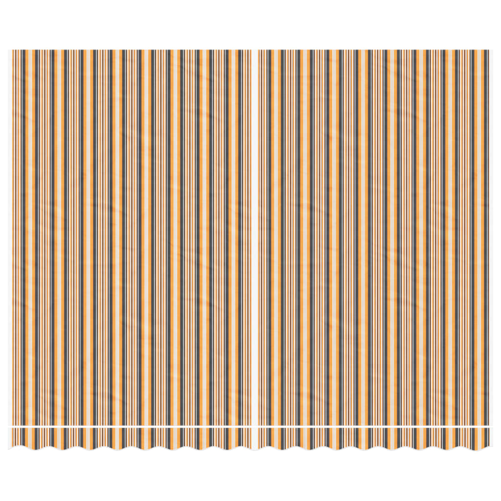 vidaXL Replacement Fabric for Awning Multicolour Stripe 4x3 m