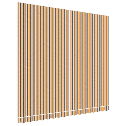vidaXL Replacement Fabric for Awning Multicolour Stripe 4x3.5 m
