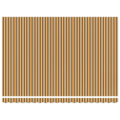 vidaXL Awning Replacement Fabric Multicolour 400x350 cm Polyester