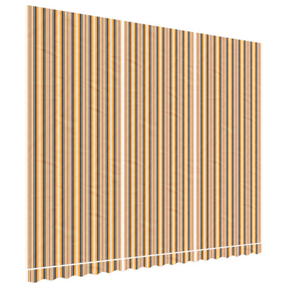 vidaXL Awning Replacement Fabric Orange and Black 4.5x3.5 m Polyester