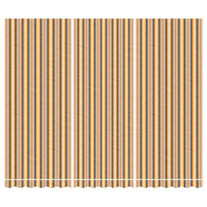 vidaXL Awning Replacement Fabric Orange and Black 4.5x3.5 m Polyester