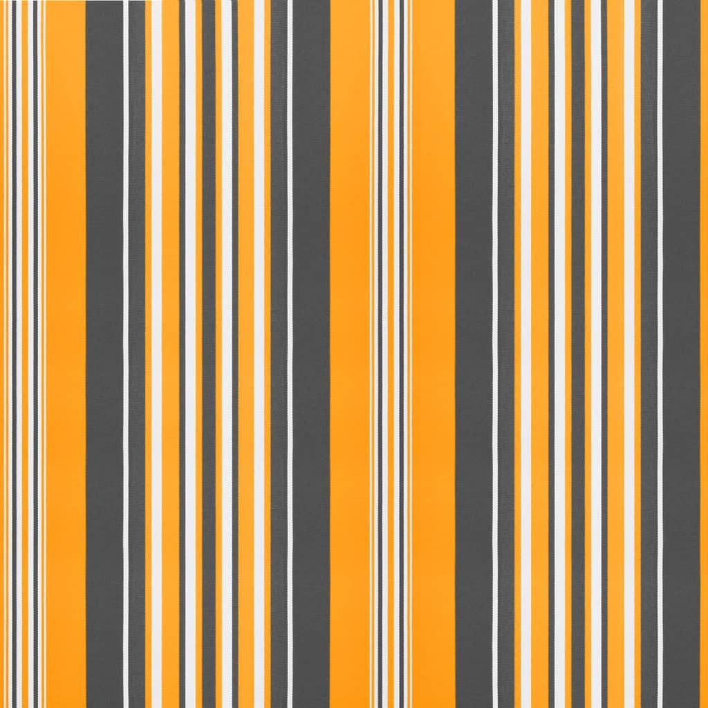 vidaXL Awning Replacement Fabric Orange and Black 4.5x3.5 m Polyester