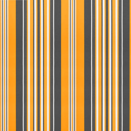 vidaXL Awning Replacement Fabric Orange and Black 4.5x3.5 m Polyester
