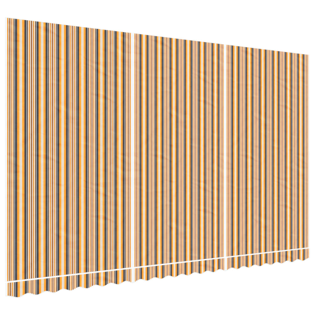 vidaXL Replacement Fabric for Awning Multicolour Stripe 5x3 m