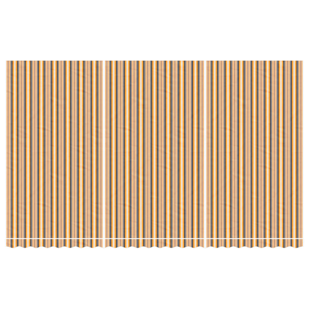 vidaXL Awning Replacement Fabric Orange and Black 6x3.5 m Polyester