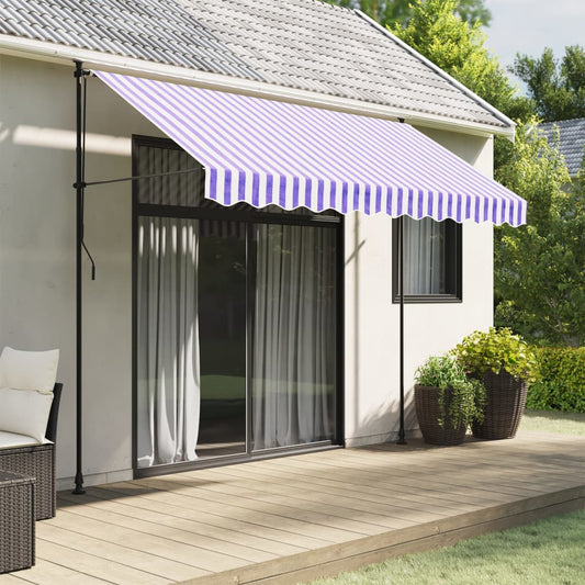 vidaXL Awning Valance Replacement Blue and White Stripe 300 cm