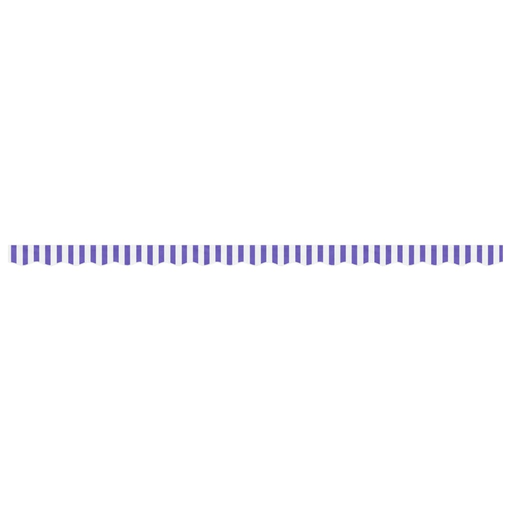 vidaXL Awning Valance Replacement Blue and White Stripe 450 cm