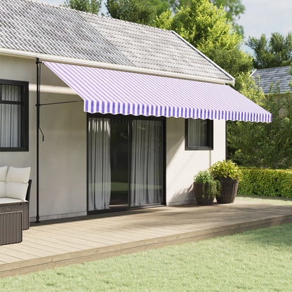 vidaXL Awning Valance Replacement Blue and White Stripe 500 cm