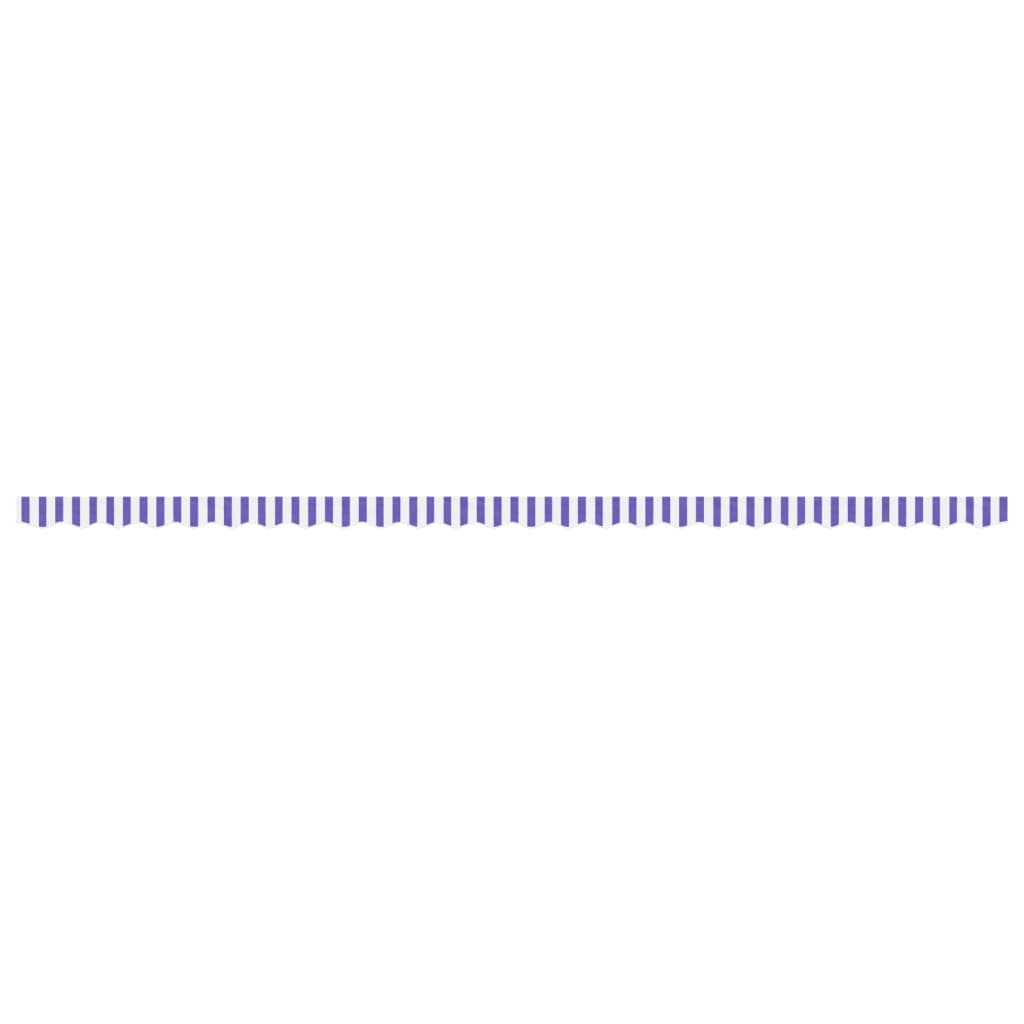vidaXL Awning Valance Replacement Blue and White Stripe 600 cm