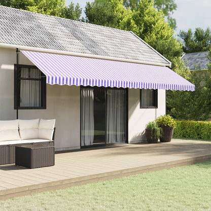 vidaXL Awning Valance Replacement Blue and White Stripe 600 cm