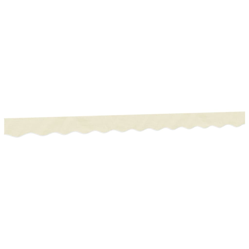 vidaXL Replacement Fabric for Awning Valance Cream Stripe 3 m