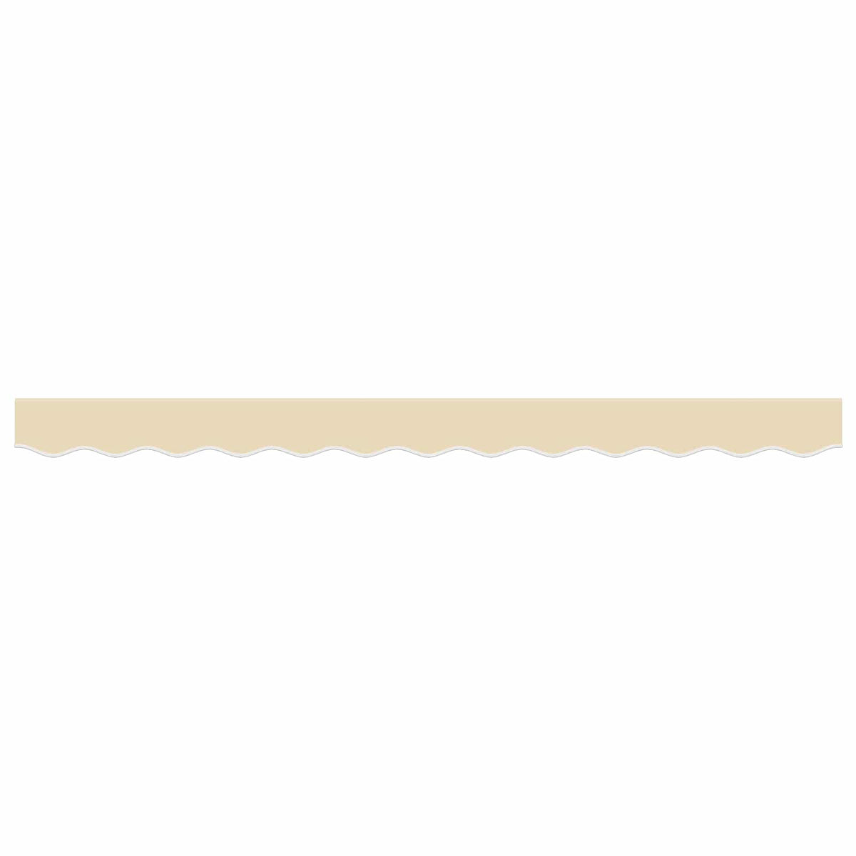 vidaXL Awning Valance Replacement Cream Stripe 300 cm