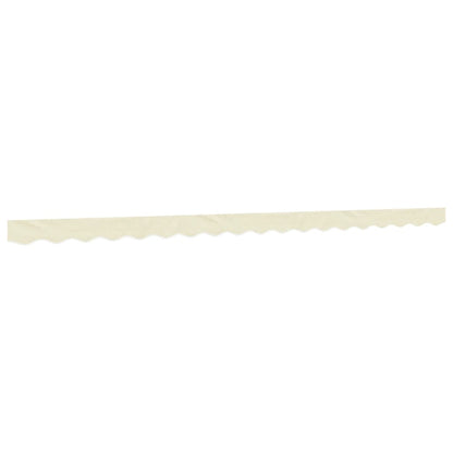 vidaXL Replacement Fabric for Awning Valance Cream Stripe 4.5 m