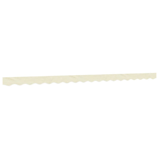 vidaXL Replacement Fabric for Awning Valance Cream Stripe 4.5 m