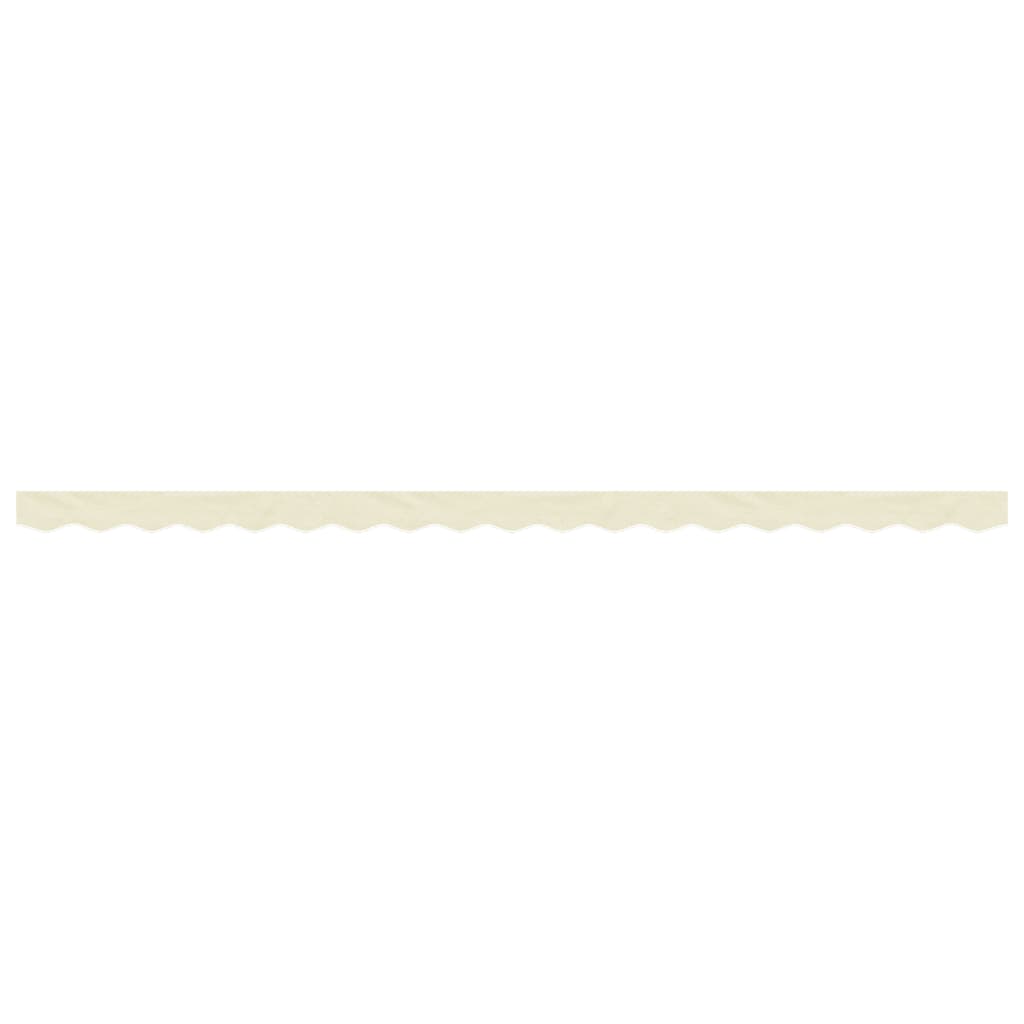 vidaXL Replacement Fabric for Awning Valance Cream Stripe 4.5 m