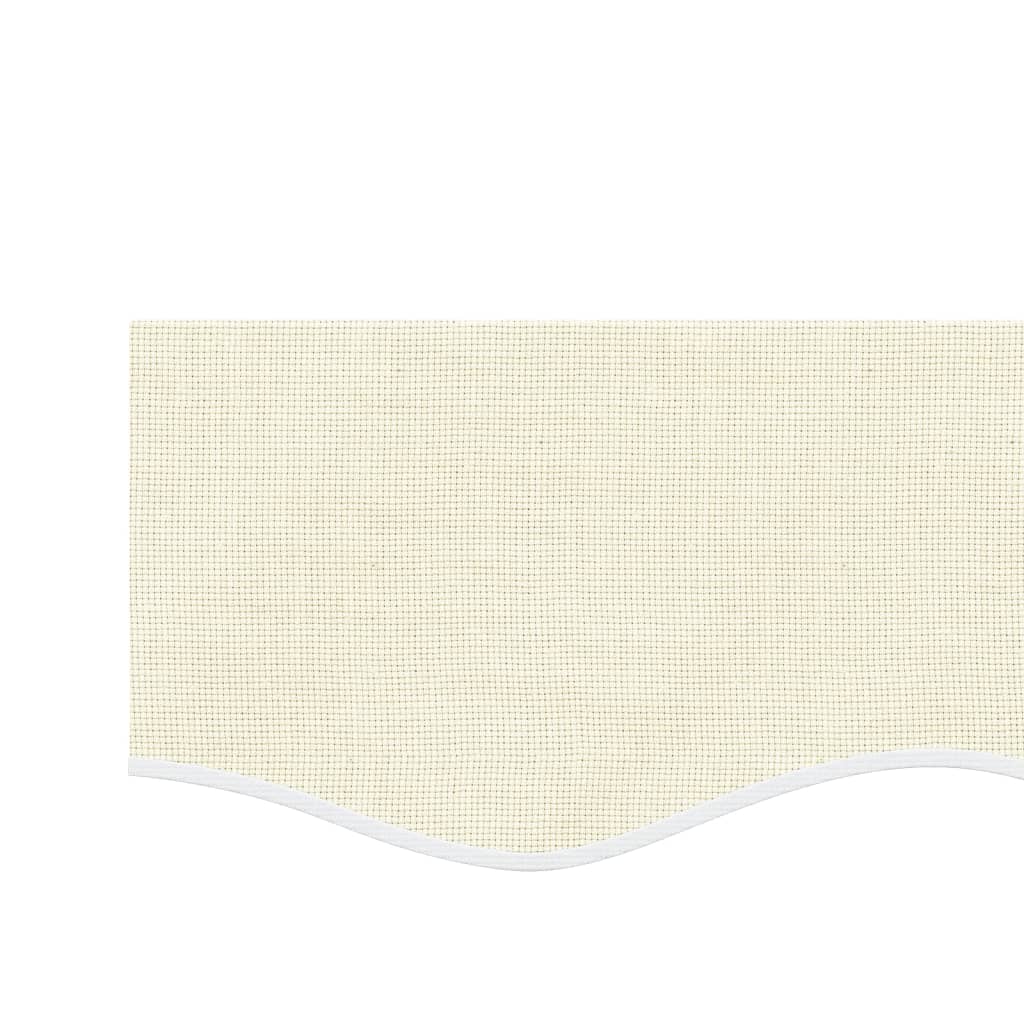 vidaXL Replacement Fabric for Awning Valance Cream Stripe 5 m