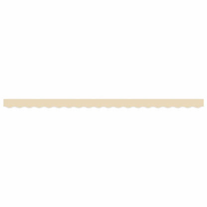 vidaXL Awning Valance Replacement Cream Stripe 500 cm