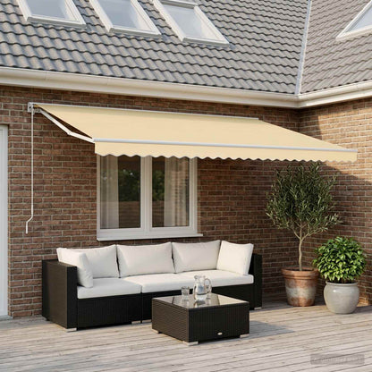 vidaXL Awning Valance Replacement Cream Stripe 600 cm