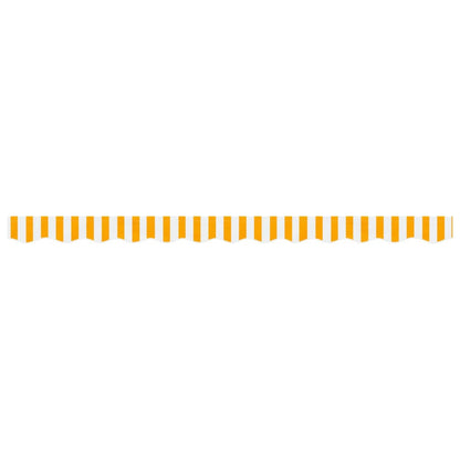 vidaXL Awning Valance Replacement Yellow and White Stripe 300 cm