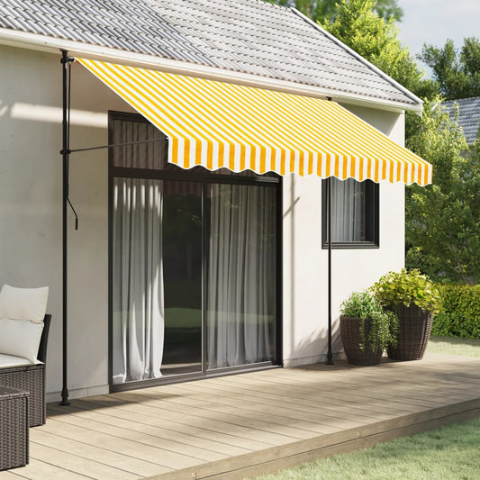 vidaXL Awning Valance Replacement Yellow and White Stripe 300 cm