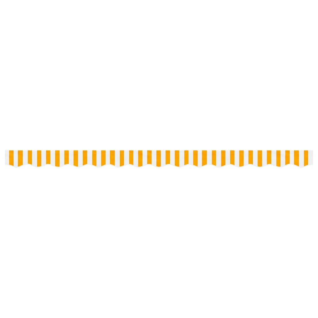 vidaXL Replacement Fabric for Awning Valance Yellow and White Stripe 3.5 m