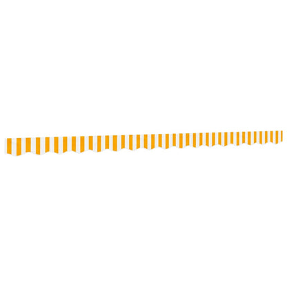 vidaXL Awning Valance Replacement Yellow and White Stripe 400 cm