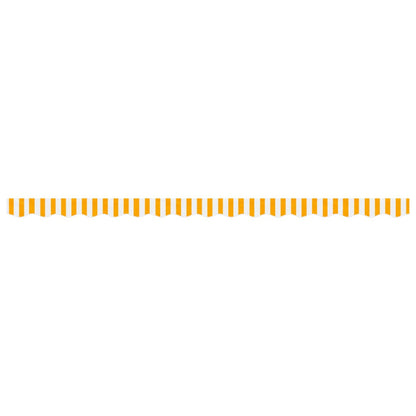 vidaXL Awning Valance Replacement Yellow and White Stripe 400 cm
