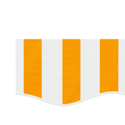 vidaXL Awning Valance Replacement Yellow and White Stripe 400 cm