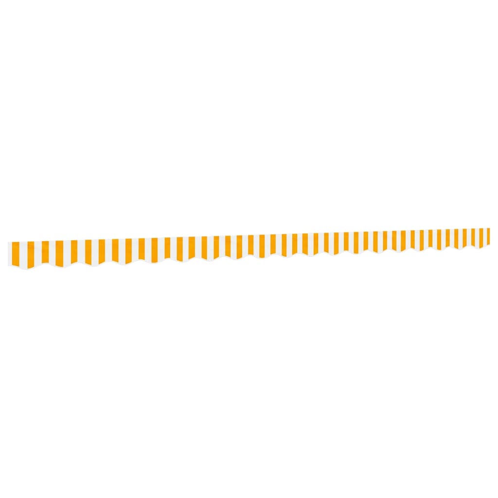 vidaXL Replacement Fabric for Awning Valance Yellow and White Stripe 4.5 m