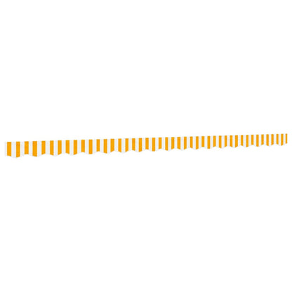 vidaXL Replacement Fabric for Awning Valance Yellow and White Stripe 4.5 m