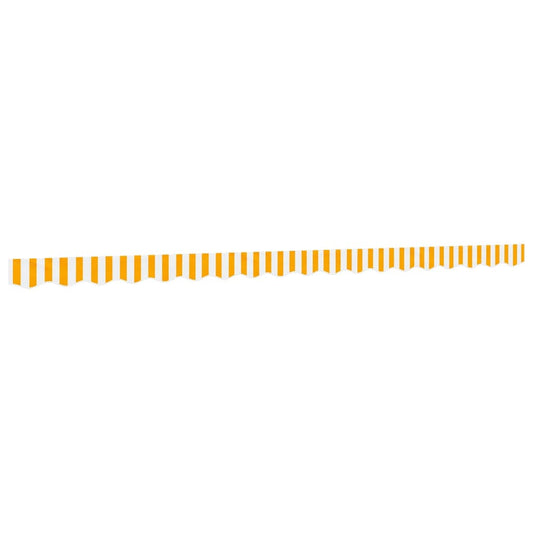 vidaXL Replacement Fabric for Awning Valance Yellow and White Stripe 4.5 m