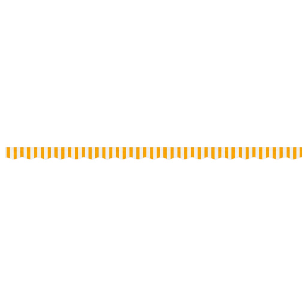 vidaXL Replacement Fabric for Awning Valance Yellow and White Stripe 4.5 m