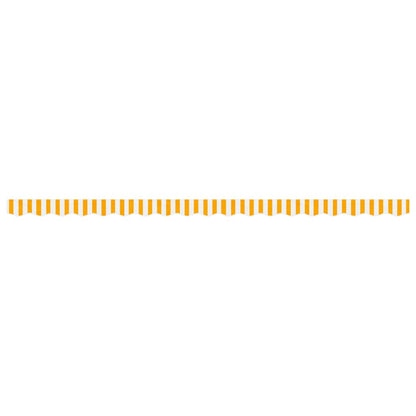 vidaXL Replacement Fabric for Awning Valance Yellow and White Stripe 4.5 m