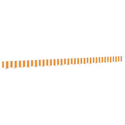 vidaXL Replacement Fabric for Awning Valance Yellow&White Stripe 4.5 m