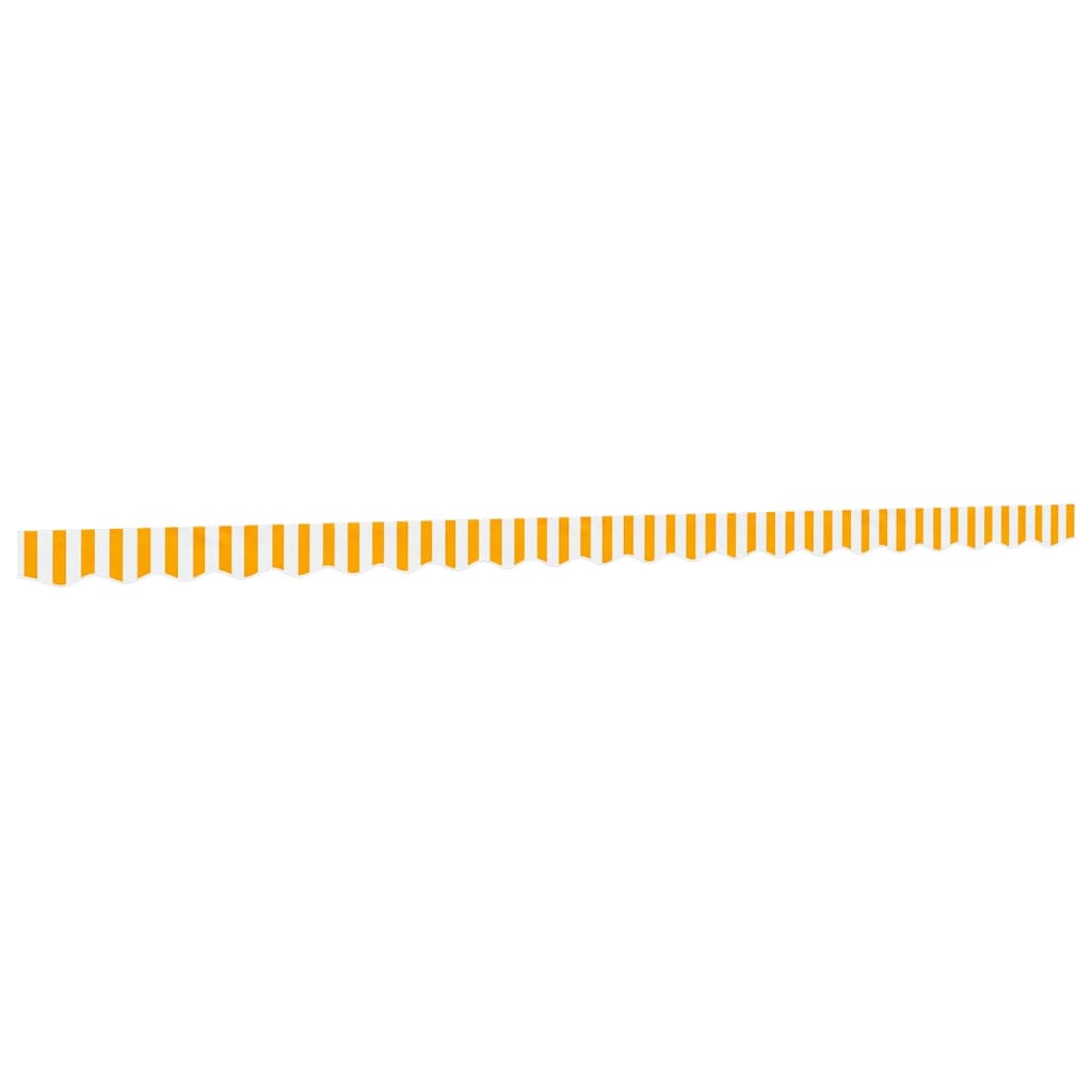 vidaXL Replacement Fabric for Awning Valance Yellow and White Stripe 5 m