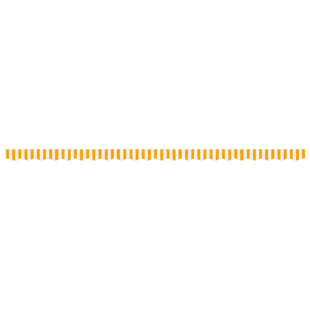 vidaXL Replacement Fabric for Awning Valance Yellow and White Stripe 5 m